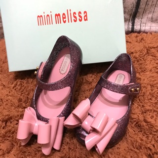 ❤️mini Melissa 正品巴西香香鞋紫-閃亮✨蝴蝶結🎀