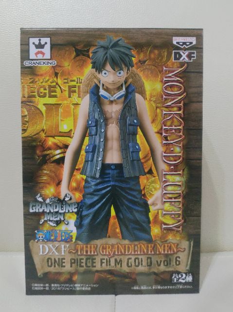 現貨 日版金證 DXF THE GRANDLINE MEN GOLD vol.1&amp;6 魯夫 路飛 吉爾德 黃金城 劇場版