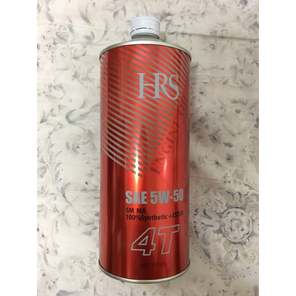 日本油脂HRS 5W50 4T全合成機車機油 (SM/1L)
