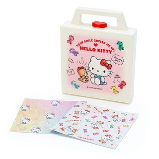 Hello Kitty 便條紙組 附手提收納盒 名片盒 小物收納