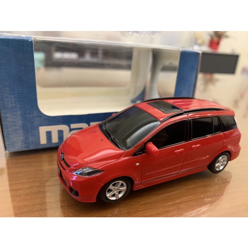 Mazda馬自達 原廠絕版1/43塑製迴力模型車 Mazda 5紅色