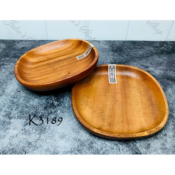 【商殿】 生活 K3189 點心盤 中圓型 木質餐具 木質餐盤 實木餐具 原木木盤 木碟 沙拉碗 木製圓盤 盤子 木盤