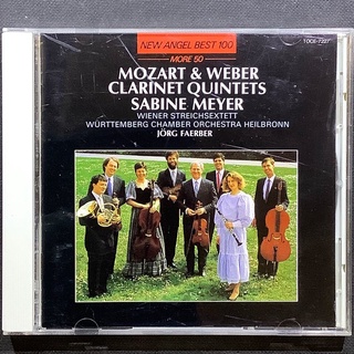 Mozart莫札特&Weber韋伯-單簧管五重奏 Sabine Meyer莎賓梅耶/單簧管 1991年老日本版無ifpi