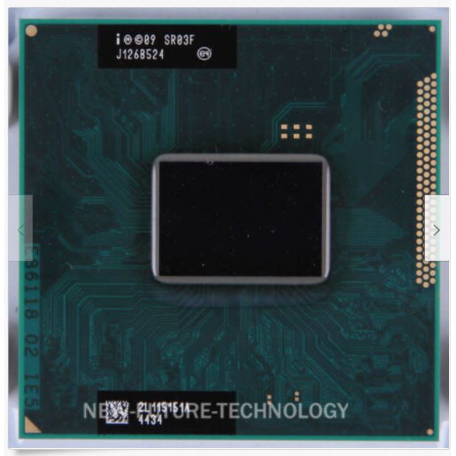 Intel i7-2620M 正式版CPU 988腳位 2.7GHz 筆記型專用