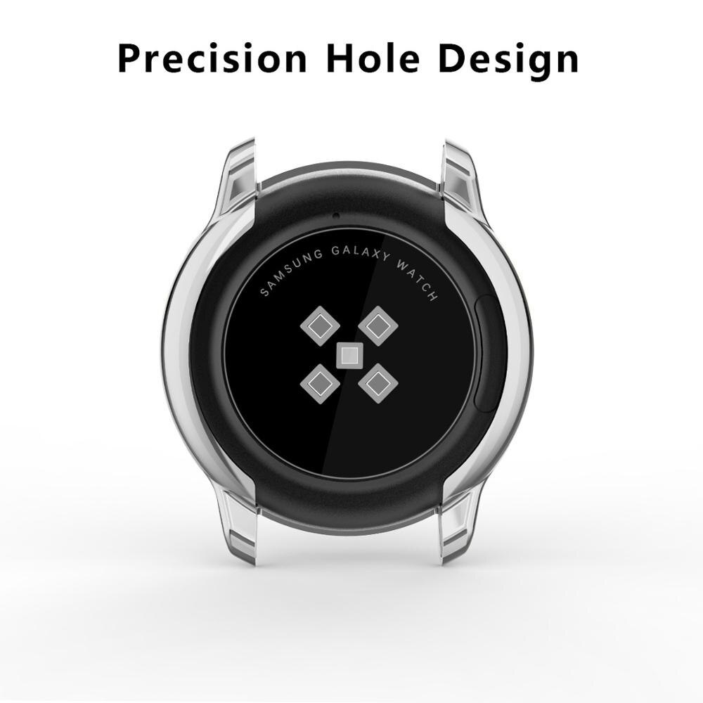 TPU 屏幕保護膜超薄錶殼適用於三星 Galaxy Active Watch Cover 超薄 360 度柔軟透明錶殼