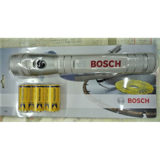 金光興修繕屋** 博士 BOSCH  原廠 公司貨 LED 手電筒 2號電池*3個 長約24公分
