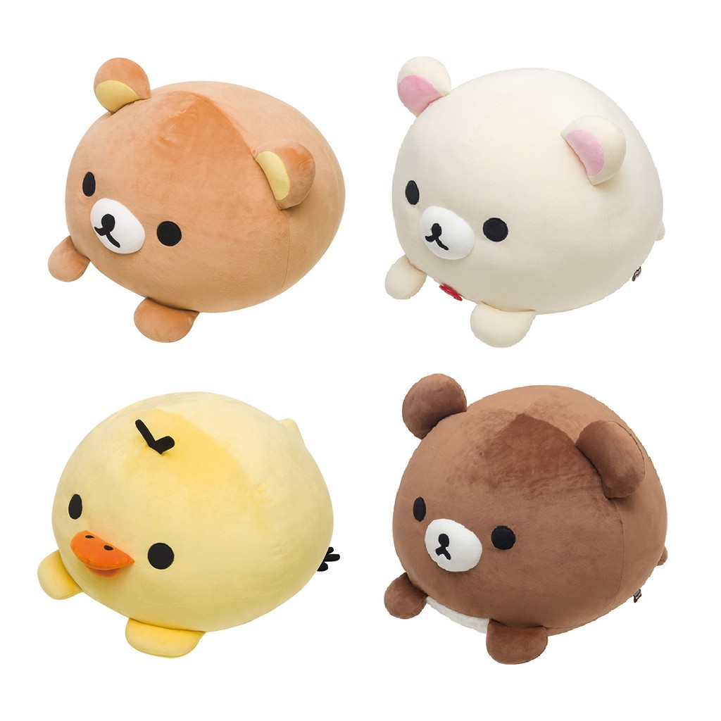 懶熊部屋 Rilakkuma 日本正版拉拉熊懶懶熊小雞豬鼻雞大福系列m號超柔軟抱枕玩偶娃娃 蝦皮購物