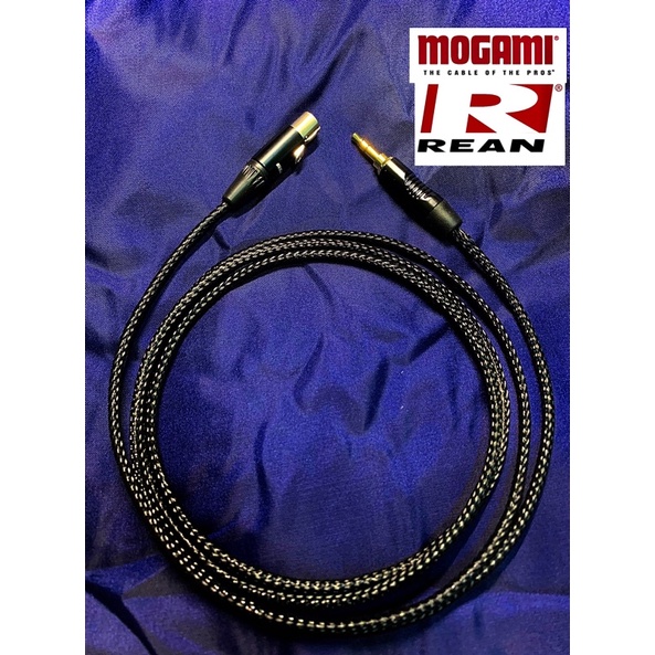 Mogami OFC + Rean 3.5mm phone轉 mini XLR 耳機升級線 (AKG Type)