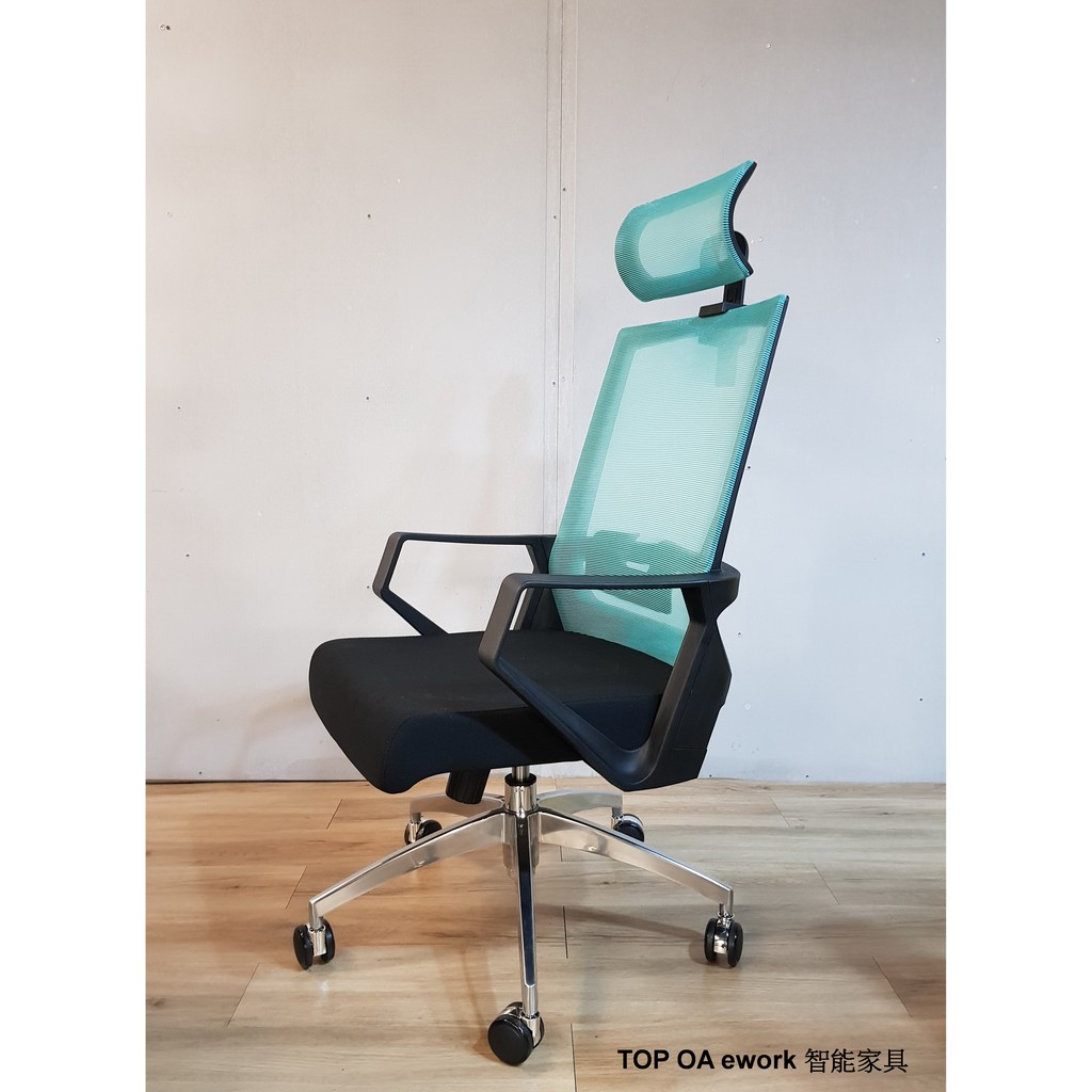 [TOP OA]最新專利款式TIFFANY藍網椅/C-31大型網布辦公椅/主管椅/電腦椅/辦公椅/主管網椅/高背辦公網椅