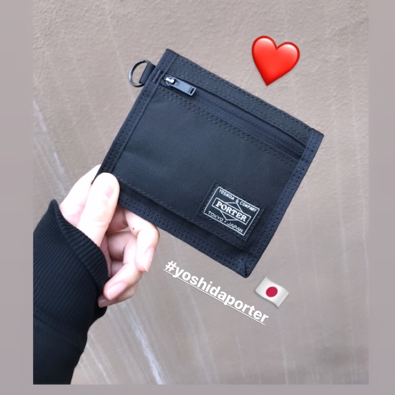 日本正品代購porter Tokyo Japan Yoshida日porter黑色皮夾短夾帆布cordura吉田日本製 蝦皮購物
