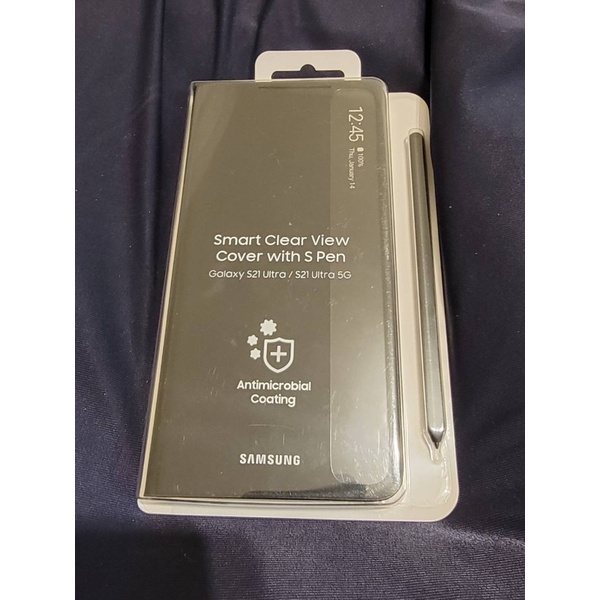SAMSUNG Galaxy S21 Ultra 5G 原廠透視感應皮套-黑色-附S Pen（含運）