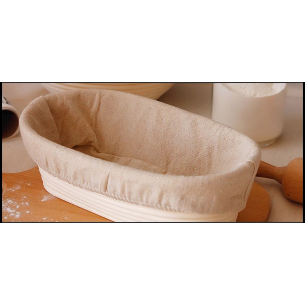 麵包發酵籃用的襯布 〈橢圓型〉歐式麵包發酵藤籃襯布 ~咕咕烘培~
