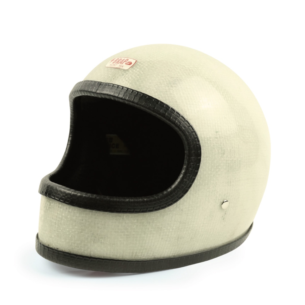 【Knockout】Brap Helmet 小帽體 復古 安全帽 玻璃纖維 白 樂高帽 全罩