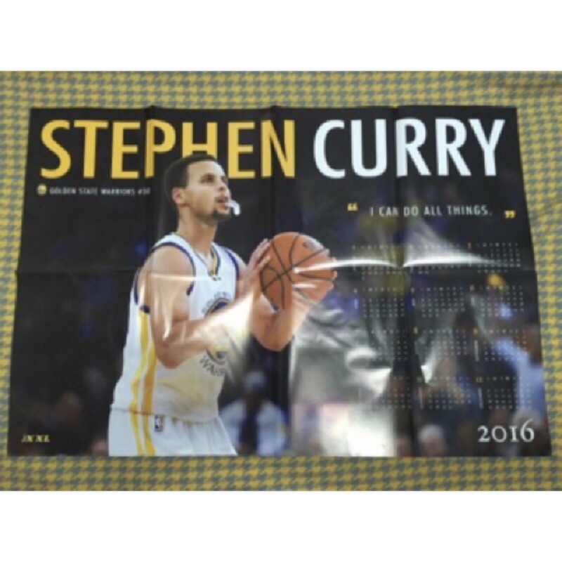 XXL 雜誌 海報 勇士 curry2016年曆海報