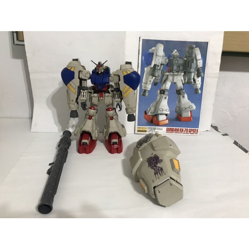 二手素組正版殺肉品MG1/00GP02試做機鋼彈