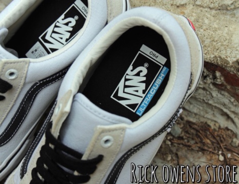 Rick Owens store】Vans Old Skool Pro White/Black 白黑水波紋滑板鞋| 蝦皮購物
