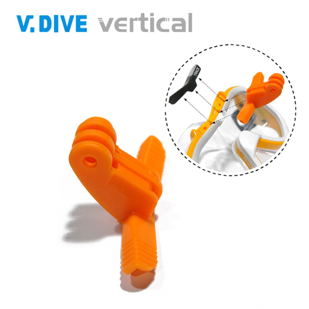 【V.DIVE威帶夫】 高規格日本帝人PC塑料潛水面鏡Gopro支架Bracket (適用型號:131,211)