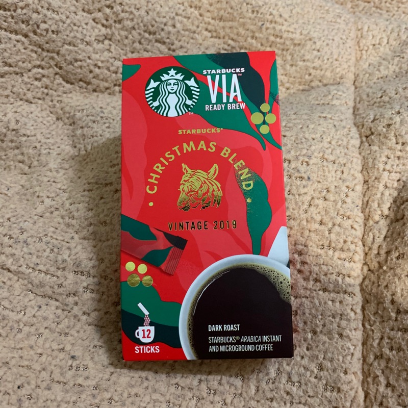 Starbucks 星巴克耶誕綜合 12入即溶咖啡粉 最後一盒便宜賣！