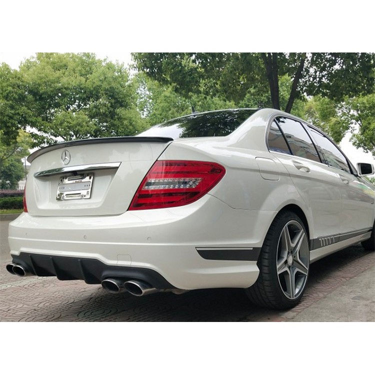 賓士BENZ W204 C250 C300 C63 4D 四門 雙門 AMG款 正碳纖維開模 碳纖維小尾翼 卡夢尾翼