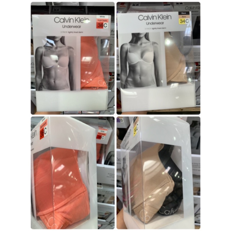 CK女舒適軟鋼圈內衣兩入組 T-shirt BRA CALVIN KLEIN 凱文克萊  Costco 好市多 代購