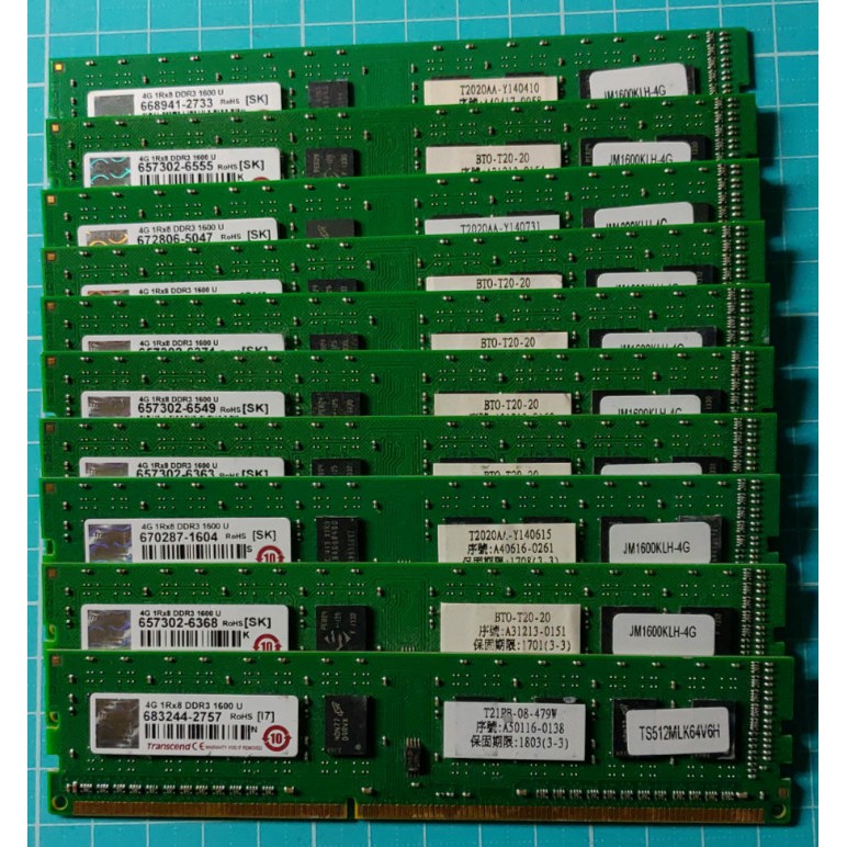【DDR3 記憶體】創見DDR3 1600 單面顆粒 / 4G