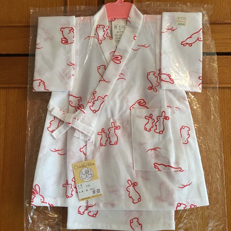 女童 和服 日本製 純棉 上衣 短褲 整套出售 90cm