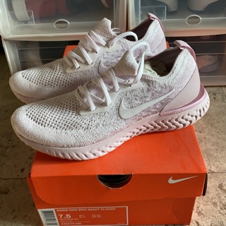 全新 女生 Nike Epic React Flyknit 粉紅 US7.5