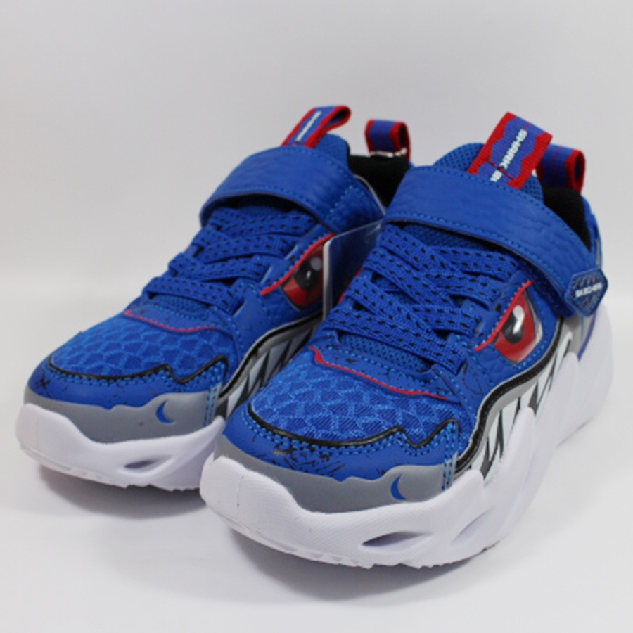 (D7)Skechers 童鞋 Shark-Bots-Surf Patrol 藍 紅 鯊魚 運動鞋 402112LBLU