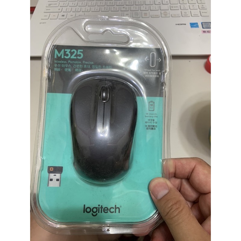 【 Logitech 羅技 M325 無線滑鼠 黑色】