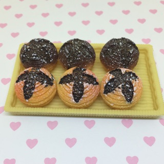 模擬食玩迷你丹麥麵包送見說明🍪森林家族 黏土人娃娃屋場景配件🍪單個價格📏低消看說明