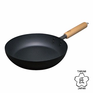 【日本TAKUMI匠】巖紋平底鐵鍋26cm/24cm/20cm《WUZ屋子》