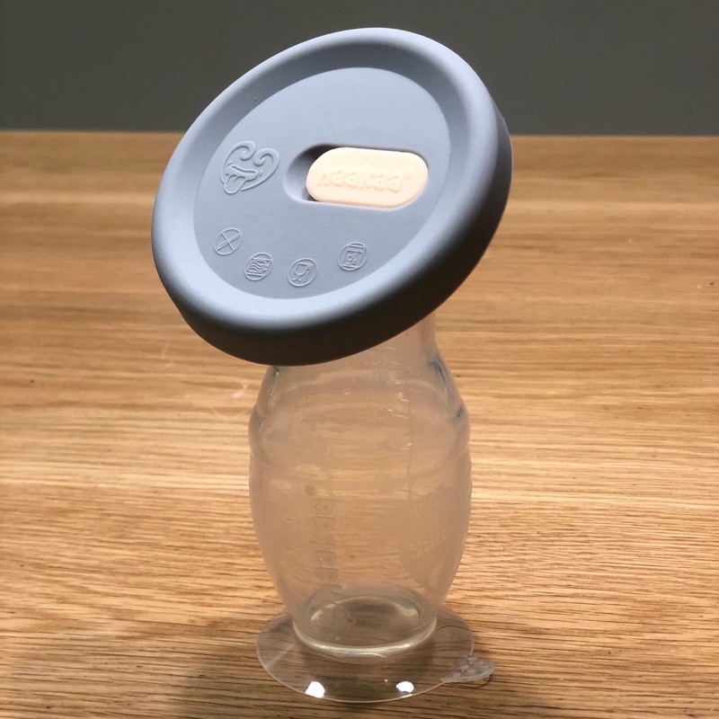 【Haakaa】紐西蘭第二代真空吸力集乳器  集乳瓶 100ml+第三代防塵防漏瓶蓋