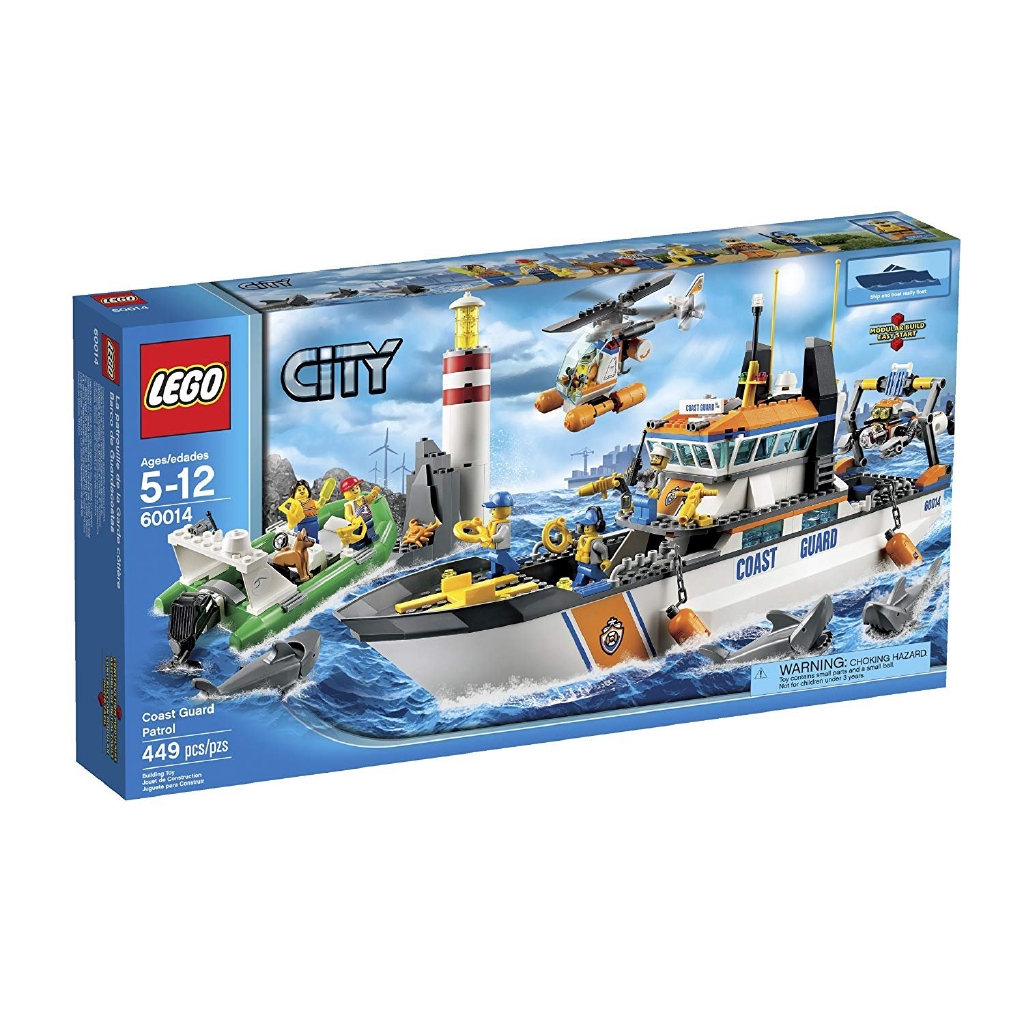 樂高 LEGO 60014 CITY 城市系列 海岸巡邏船 巡邏艇 Coast Guard Patrol