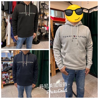 (免運)TOMMY HILFIGER 刺繡橫字母 厚磅 內刷毛 帽T 連帽帽T 男版 男款 美國正品 全新現貨秒發