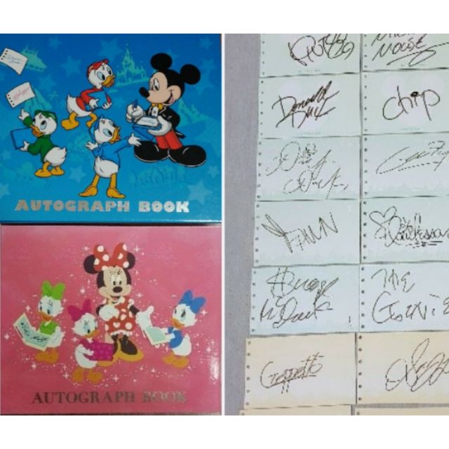 東京 迪士尼 樂園 簽名簿 簽名冊 米奇 米妮 黛西 唐老鴨 簽名 拉雅 冰雪奇緣2 公主 萬用冊 筆記本