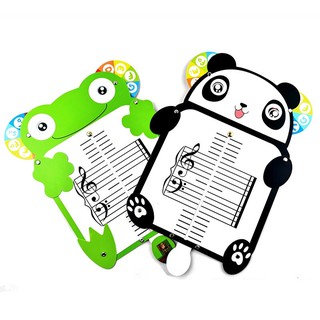 【凱米樂器】鋼琴啟蒙 原創教具 五線譜 識譜版 可愛卡通識譜板 音樂教具 三合一 音名 唱名 音符 教具 鋼琴教具