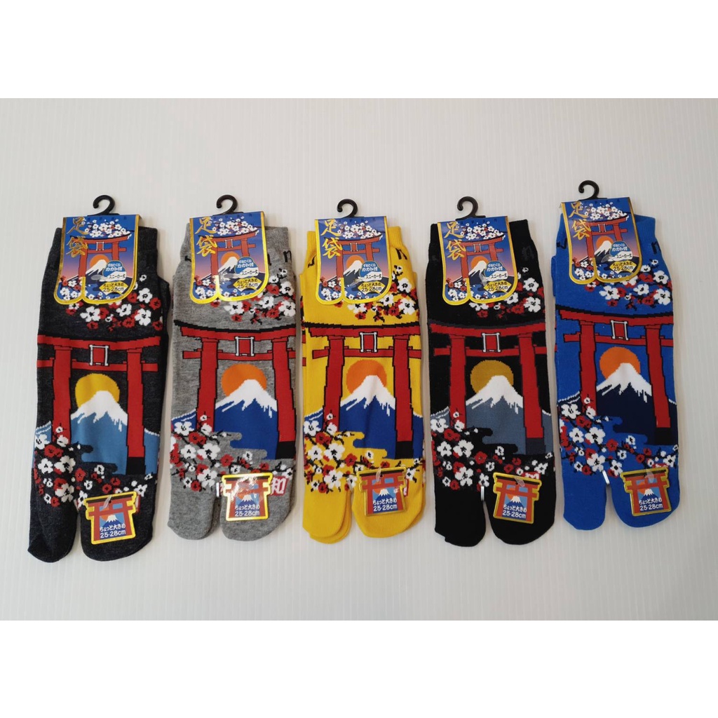 【仙瑩】男襪 富士山 鳥居 25～28公分 兩指襪 足袋 襪子 日本進口正版