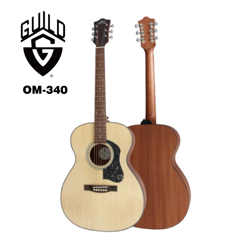 Guild  OM-340 單板 木吉他 民謠吉他 OM桶 【i.ROCK 愛樂客樂器】OM340 OM340C