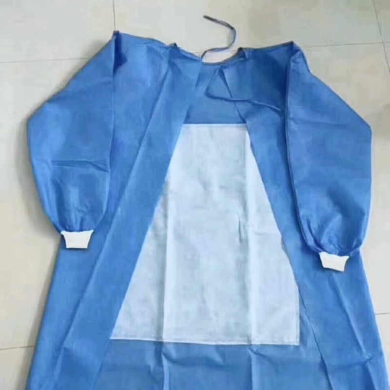 缺貨中 防水隔離衣 反穿式 拋棄式防護衣 五件一組 防水效果如圖
