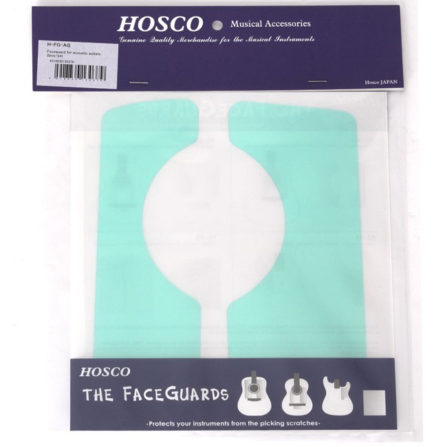 【台南-可樂樂器】Hosco 全透明 吉他靜電貼 The Face Guard 靜電 吉他護板 (民謠吉他用)