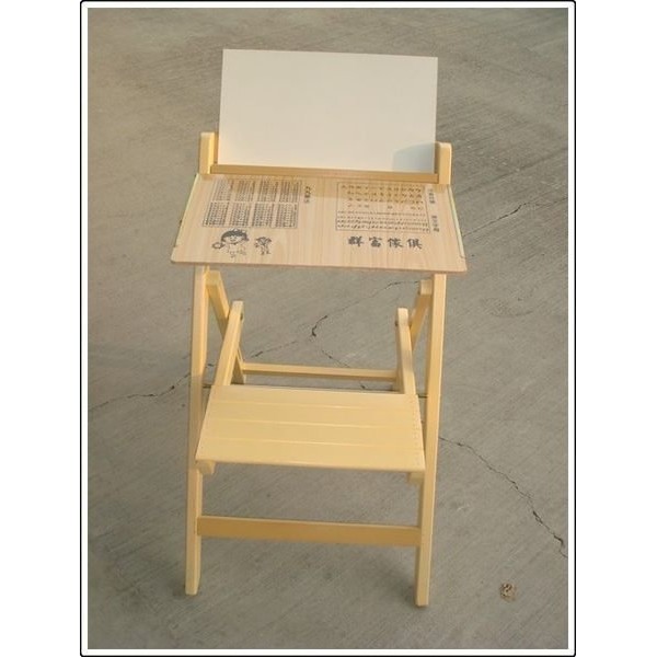 C加爾發C實木白板書桌椅 摺疊式桌椅 兒童餐椅 椅子 學生書桌 可折疊好收納 開學衝評價