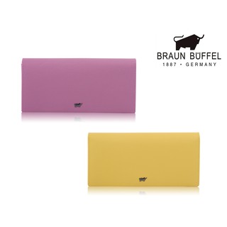 【寧寧精品】台中30年皮件店 BRAUN BUFFEL 小金牛 艾蒂可放零錢長夾 BF652-200-1 女長夾區