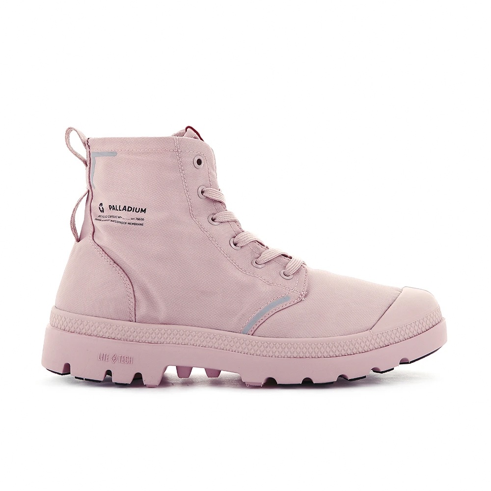 PALLADIUM PAMPA LITE+ RCYCL WP+ 男女 橘標 防水靴 櫻花粉 76656-613