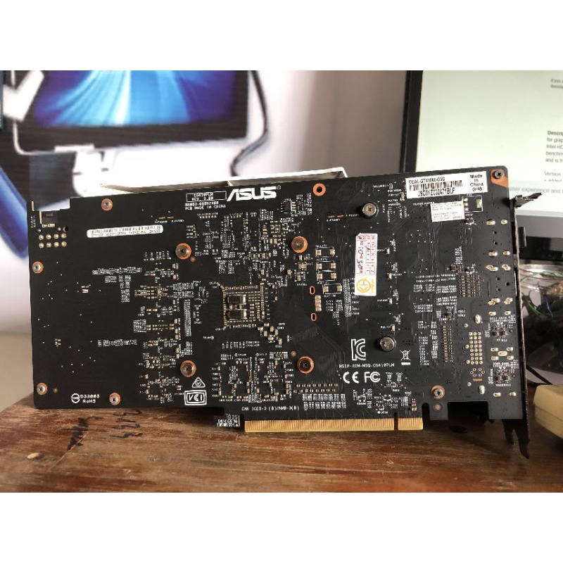 Vga 顯卡 gtx1060 3gb 華碩雙白