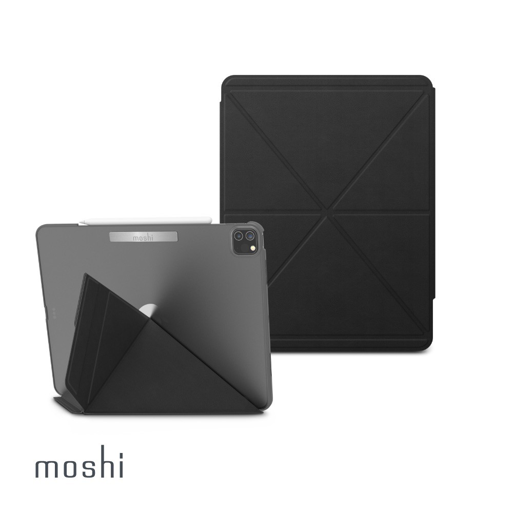 j9Re Moshi VersaCover for iPad Pro 12.9(適用 2021 5th Gen)多角度前