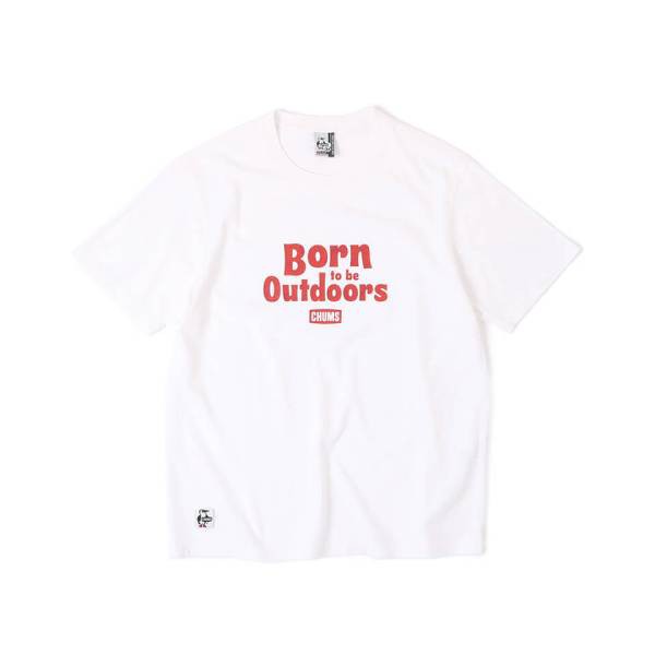 CHUMS Born to be Outdoors  男 亞麻棉短袖T恤 原色 CH011851W002
