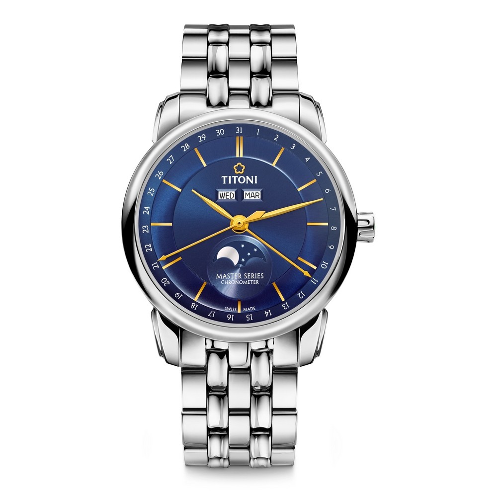 【値下げ】TITONI MASTER SERIES 94588 S-637 TITONI MASTER SERIES Swiss Made Automatic Watch for Men
