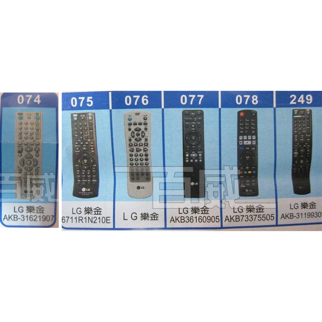 百威電子 Dvd萬用遙控器適用品牌 Lg 樂金dvd遙控器圖片區 蝦皮購物