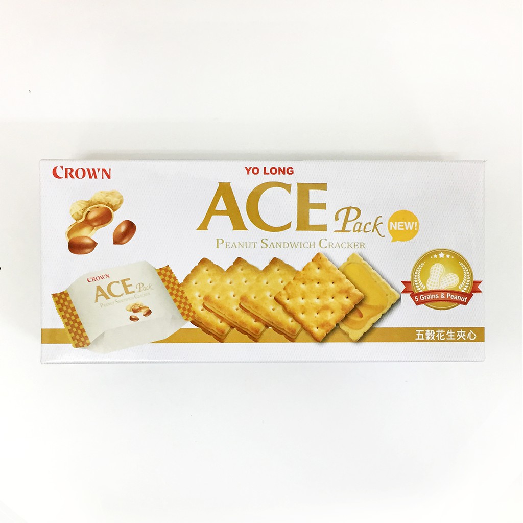 優龍YoLong 韓國ACE五穀花生夾心餅乾 7包入
