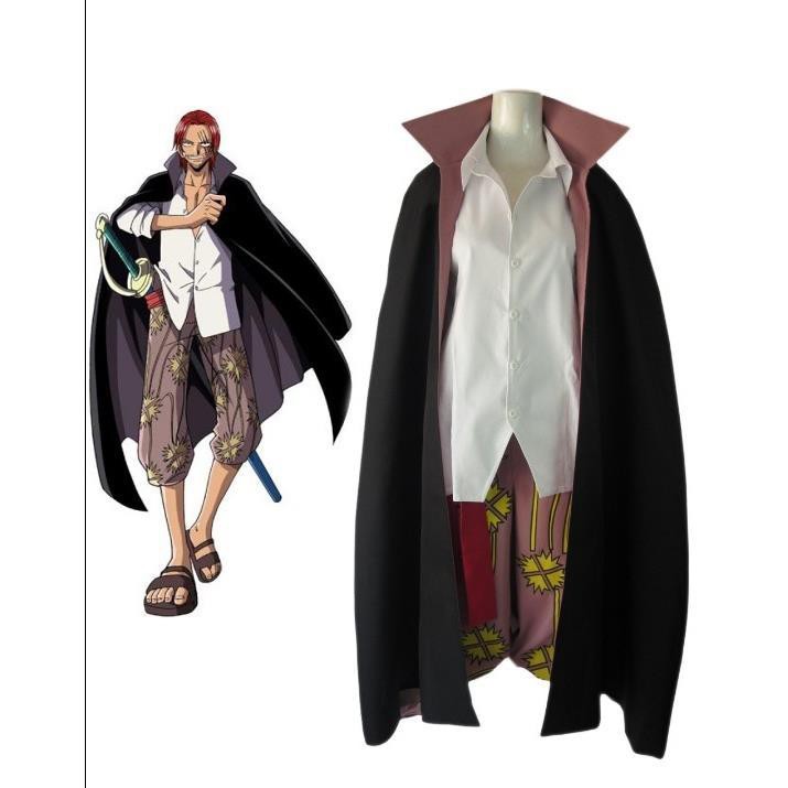 次元cos 海賊王紅發香克斯兩年前海賊cos服 蝦皮購物